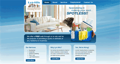 Desktop Screenshot of lynhilscleaningservice.com